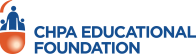 CHPA Educational Foundation Logo in orange and blue