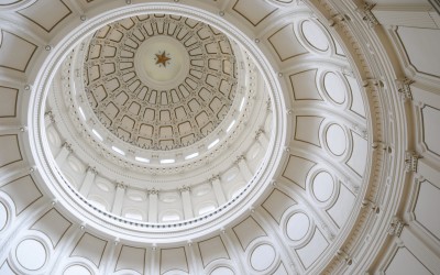 Texas State Capitol Dome shot from below