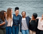 Smiling group of women