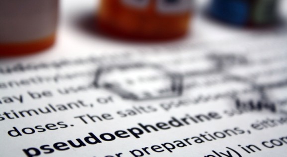 Image of pseudoephedrine label