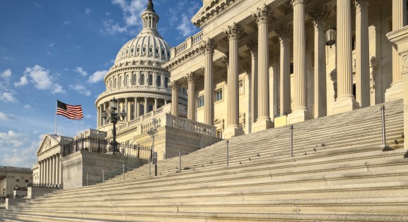 U.S. Capitol East Facade in the morning